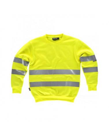 Comprar Sudadera alta visibilidad C9030 Amarillo AV workteam delante