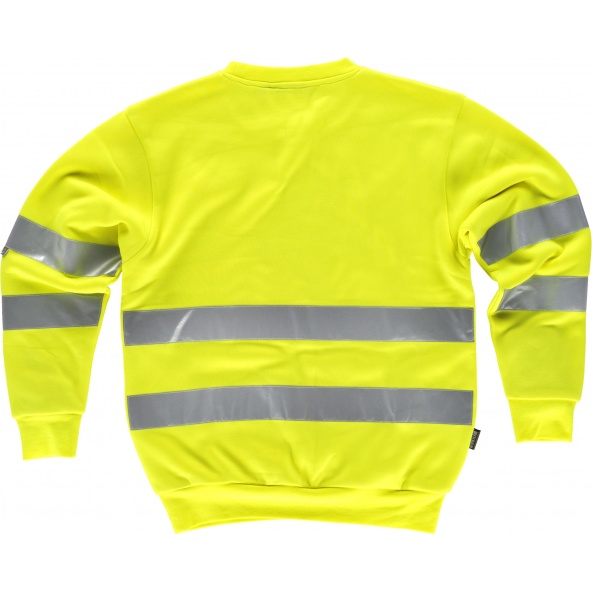 Sudadera alta visibilidad C9030 Amarillo AV workteam atrás barato