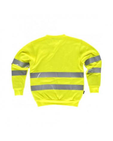 Sudadera alta visibilidad C9030 Amarillo AV workteam atrás barato