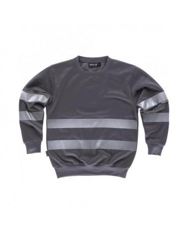 Comprar Sudadera con bandas reflectantes C9031 Gris workteam delante