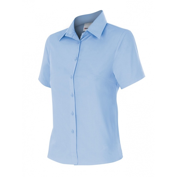 Comprar Camisa mujer manga corta serie 538 online barato Celeste