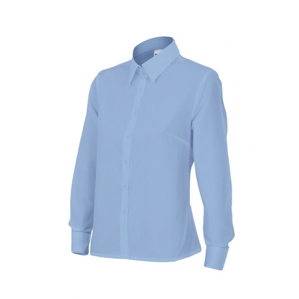Comprar Camisa mujer manga larga serie 539 online barato Celeste