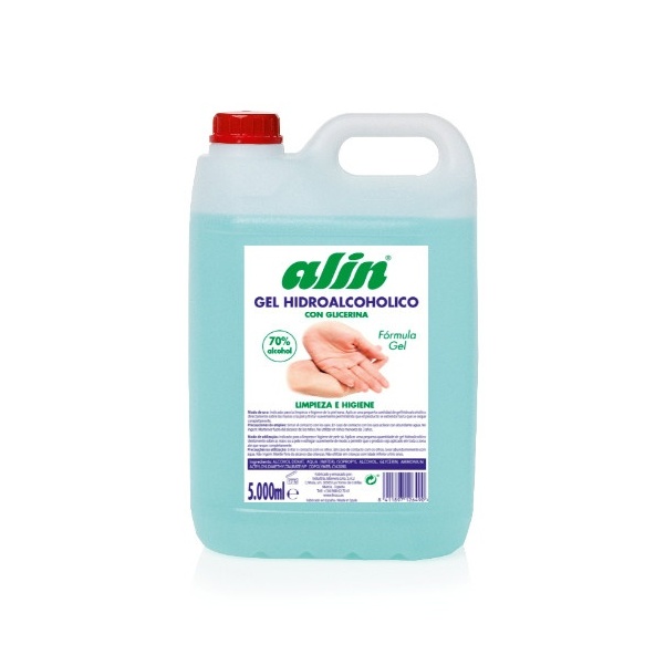 Gel hidroalcoholico con glicerina higienizante 5 litros  barato online