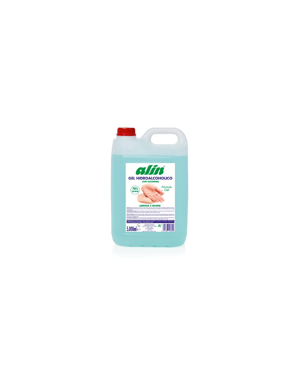 Gel hidroalcoholico con glicerina higienizante 5 litros  barato online