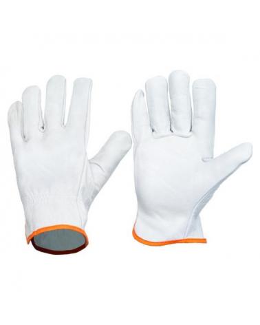 Comprar Guantes de piel flor vacuno G0601- Pack de 12 pares Blanco workteam barato