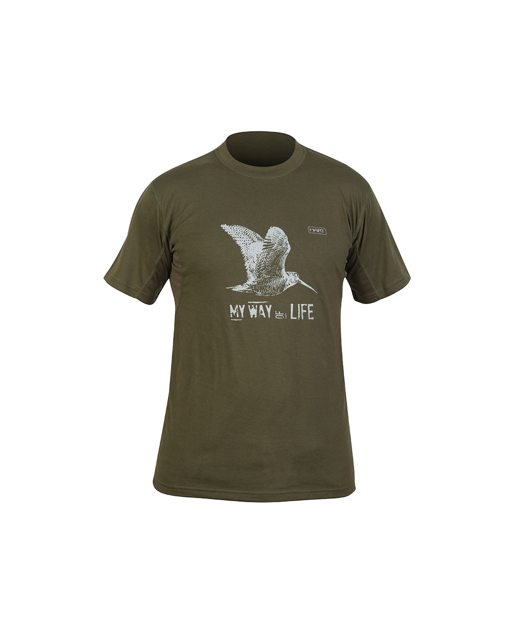 camiseta de caza Hart Branded color verde barata online