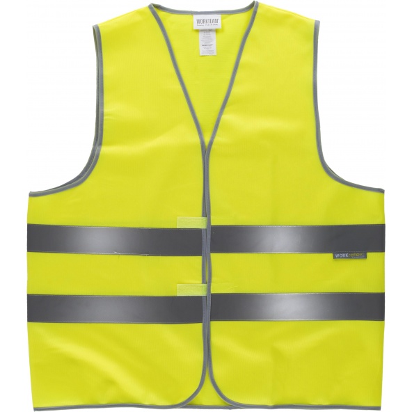 Comprar Chaleco de alta visibilidad HVTT01 Amarillo AV workteam delante