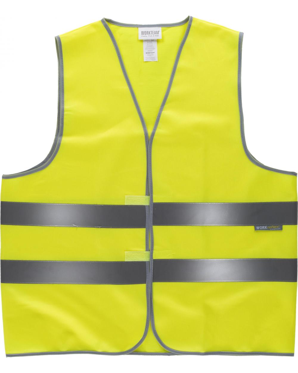 Comprar Chaleco de alta visibilidad HVTT01 Amarillo AV workteam delante