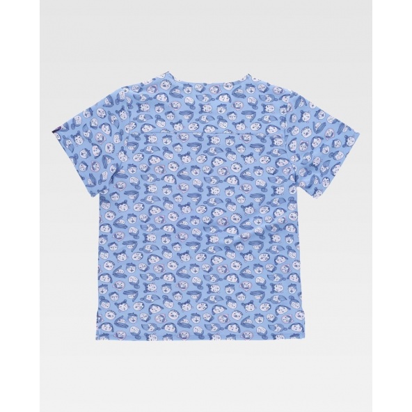 Casaca estampada unisex con tejido elastico B9853