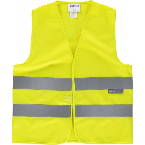 Comprar Chaleco alta visibilidad de niño HVTT05 Amarillo AV workteam delante