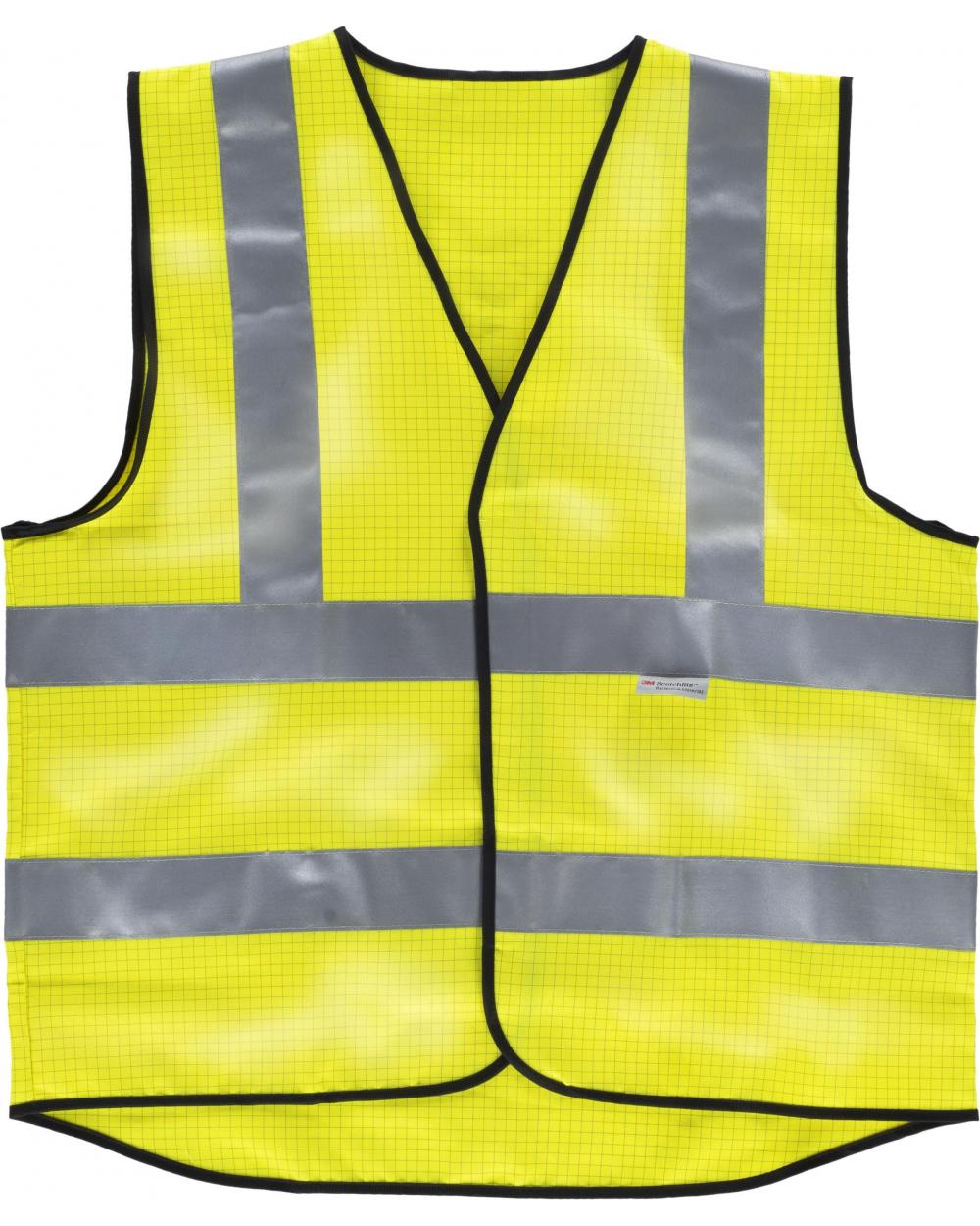 Comprar Chaleco antiestatico proteccion llama HVTT20 Amarillo AV workteam delante