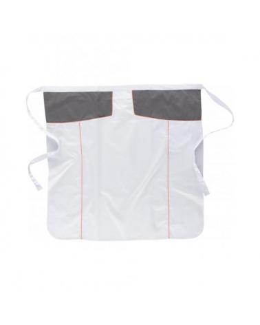 Comprar Delantal frances extralargo M240 Blanco+Gris+Naranja AV workteam barato