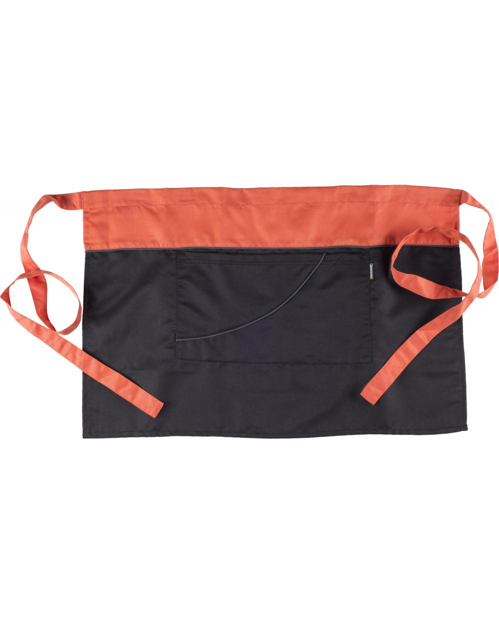 Comprar Delantal frances combinado M526 Negro+Coral workteam barato