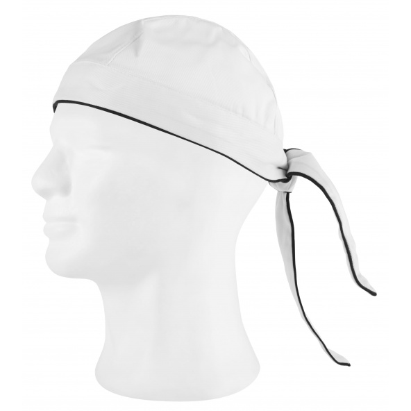 Comprar Bandana de cocinero M605 Blanco+Negro workteam barato