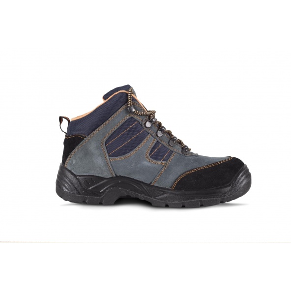 Botas de trabajo de serraje S1+P P1101 Gris workteam 4