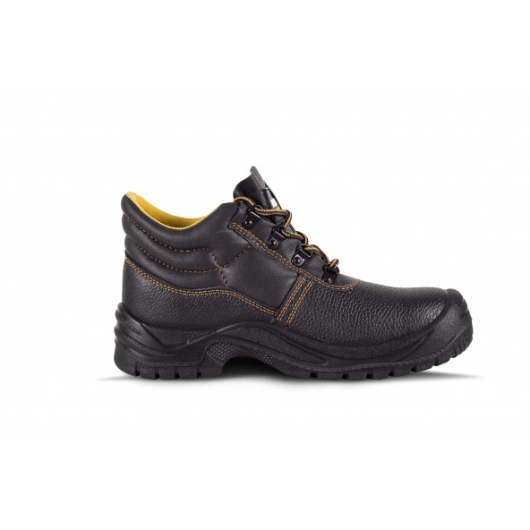 Botas de trabajo en piel hidrofuga S1+P P1301 Negro workteam 4