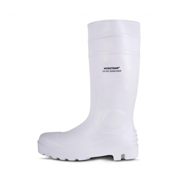 Comprar Botas de trabajo de goma blanca nitrilo y PVC S5 P2401 Blanco workteam 1