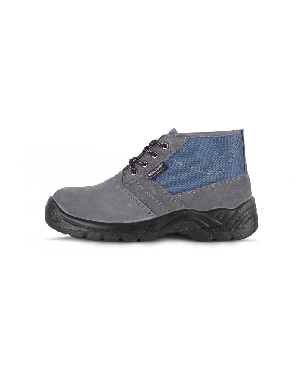 Comprar Botas de trabajo de serraje S1+P P2601 Gris workteam 1