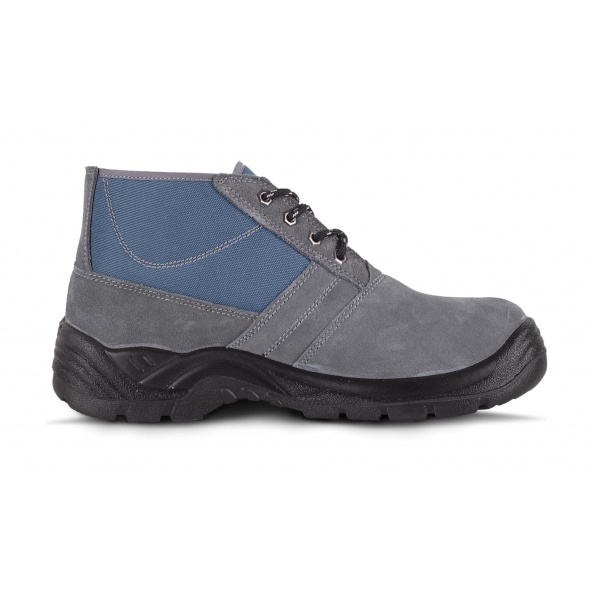 Botas de trabajo de serraje S1+P P2601 Gris workteam 4