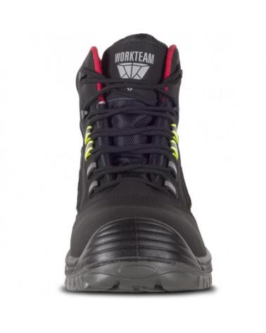 Botas de trabajo libres de metal S3 P2901 Negro+Rojo+Amarillo AV workteam 3