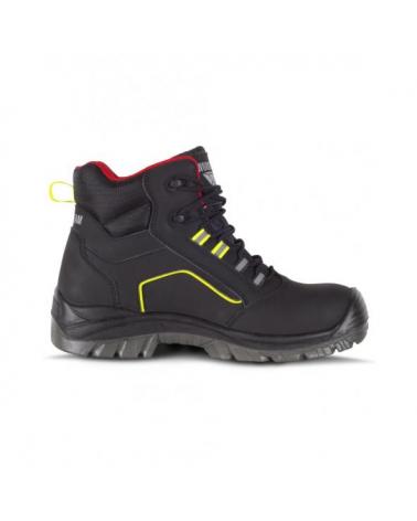 Botas de trabajo libres de metal S3 P2901 Negro+Rojo+Amarillo AV workteam 4