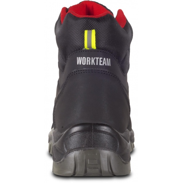 Botas de trabajo libres de metal S3 P2901 Negro+Rojo+Amarillo AV workteam 6 barato