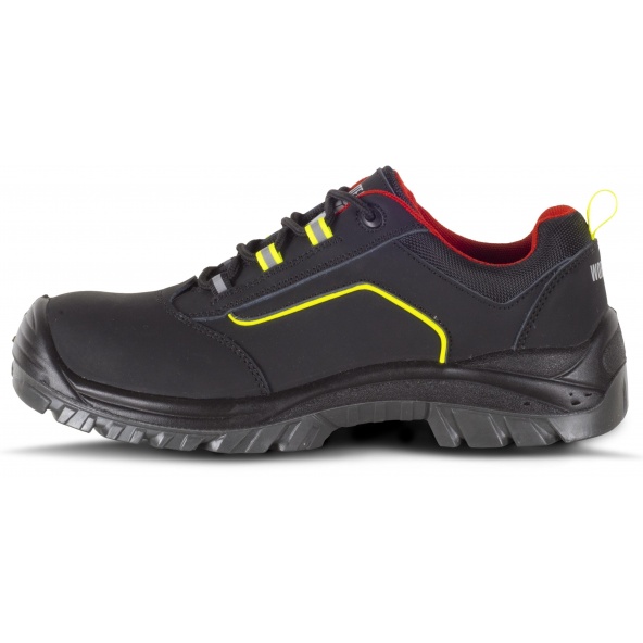 Comprar Zapatos de trabajo S3 libre de metal P2902 Negro+Rojo+Amarillo AV workteam 1