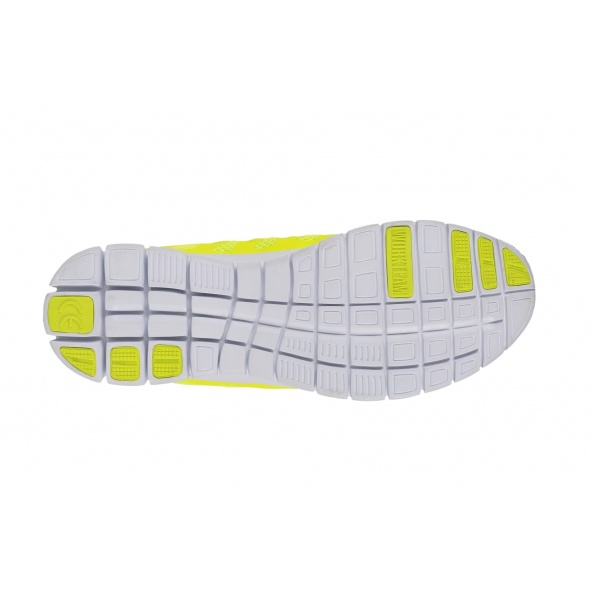 Zapatillas deportivas de rejilla P4001 Amarillo AV workteam 5