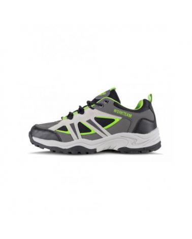 Comprar Zapatillas para trecking P4010 Gris+Negro+Verde Fluor workteam 1