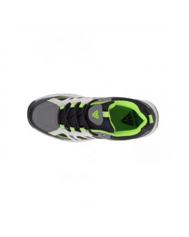 Zapatillas para trecking P4010 Gris+Negro+Verde Fluor workteam 2