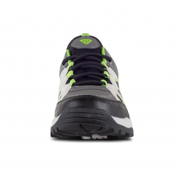 Zapatillas para trecking P4010 Gris+Negro+Verde Fluor workteam 3