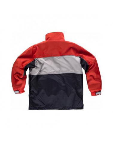 Parka + forro polar 2 en 1 S1140 Rojo+Gris+Negro workteam 6 barato