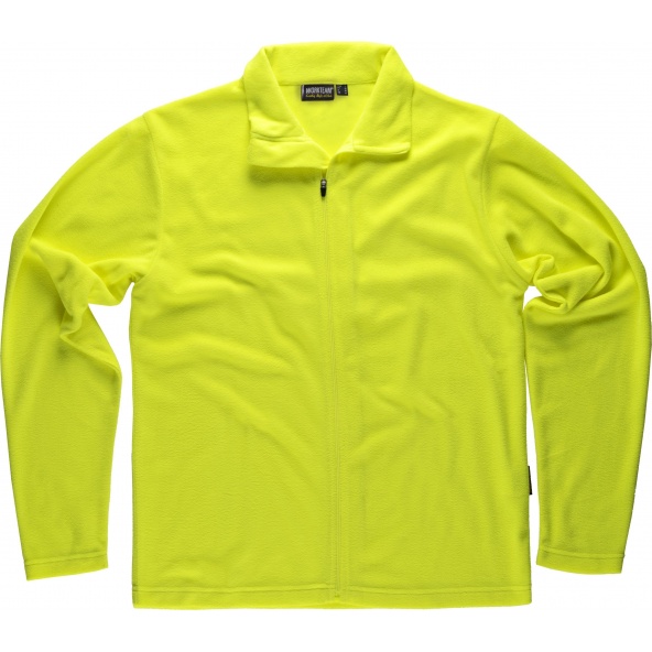 Comprar Chaqueta micropolar ligera S4002 Amarillo AV workteam delante