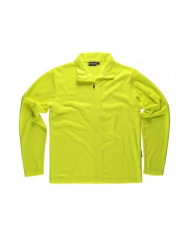 Comprar Chaqueta micropolar ligera S4002 Amarillo AV workteam delante