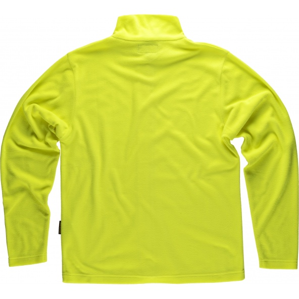 Chaqueta micropolar ligera S4002 Amarillo AV workteam atrás barato