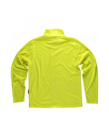 Chaqueta micropolar ligera S4002 Amarillo AV workteam atrás barato