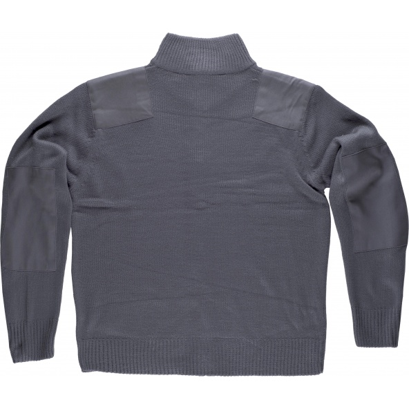 Chaqueta de punto grueso S4500 Gris workteam atrás barato