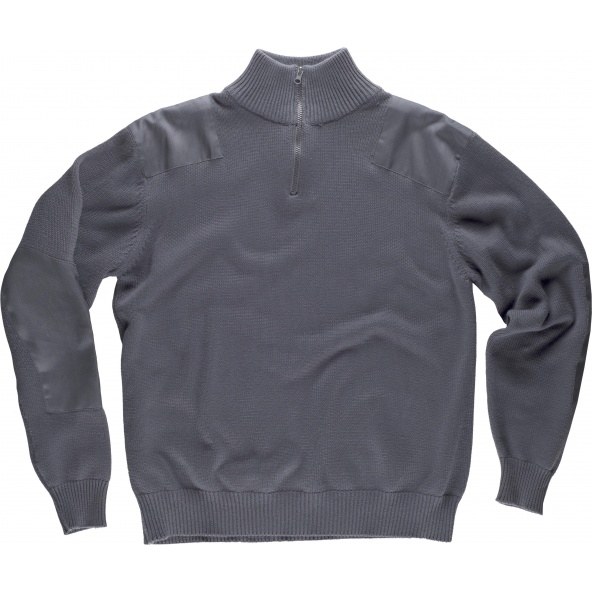 Comprar Jersey de punto grueso S5501 Gris workteam delante