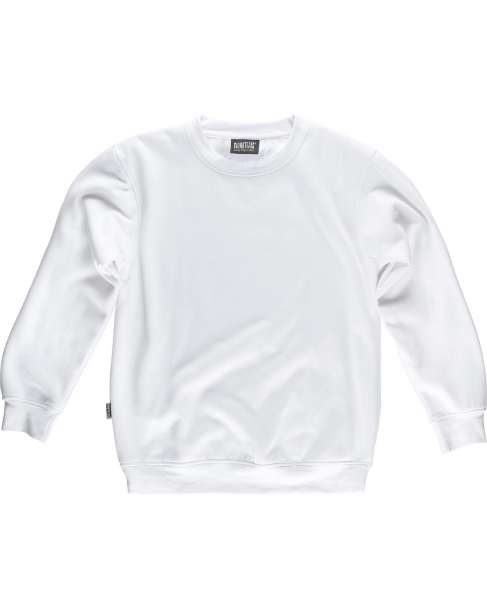 Comprar Sudadera clasica S5505 Blanco workteam delante