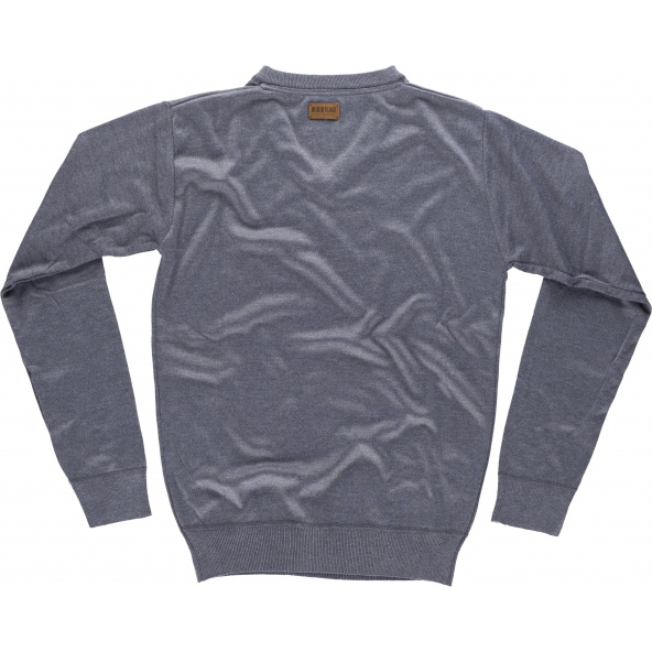 Jersey de punto fino cuello pico S5600