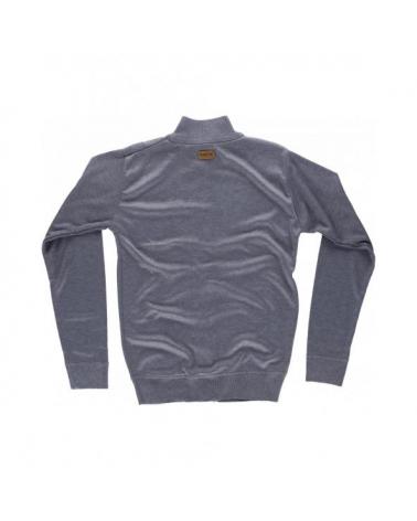 Chaqueta de punto fino con cremallera S5603 Gris workteam atrás barato