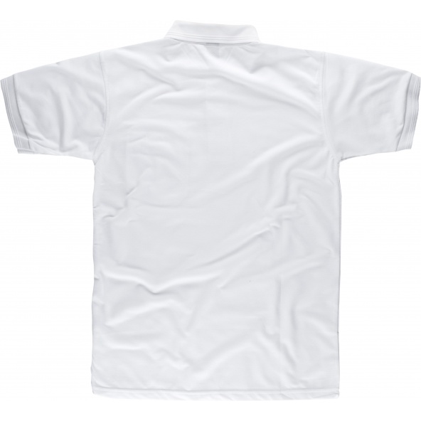 Polo liso con bolsillo S6502 Blanco workteam atrás barato