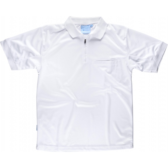 Comprar Polo tecnico Workdry S6510 Blanco workteam delante