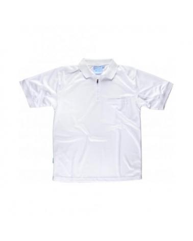 Comprar Polo tecnico Workdry S6510 Blanco workteam delante