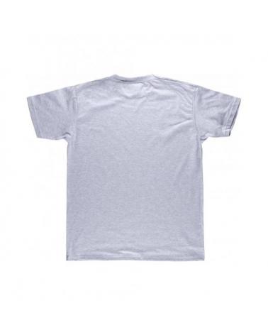 Camiseta sport de algodon S6600 Gris workteam atrás barato