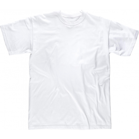 Comprar Camiseta blanca de algodon S6601 Blanco workteam delante