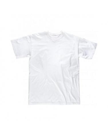 Comprar Camiseta blanca de algodon S6601 Blanco workteam delante