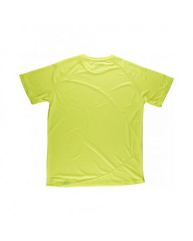 Camiseta tecnica colores fluor S6610 Amarillo AV workteam atrás barato