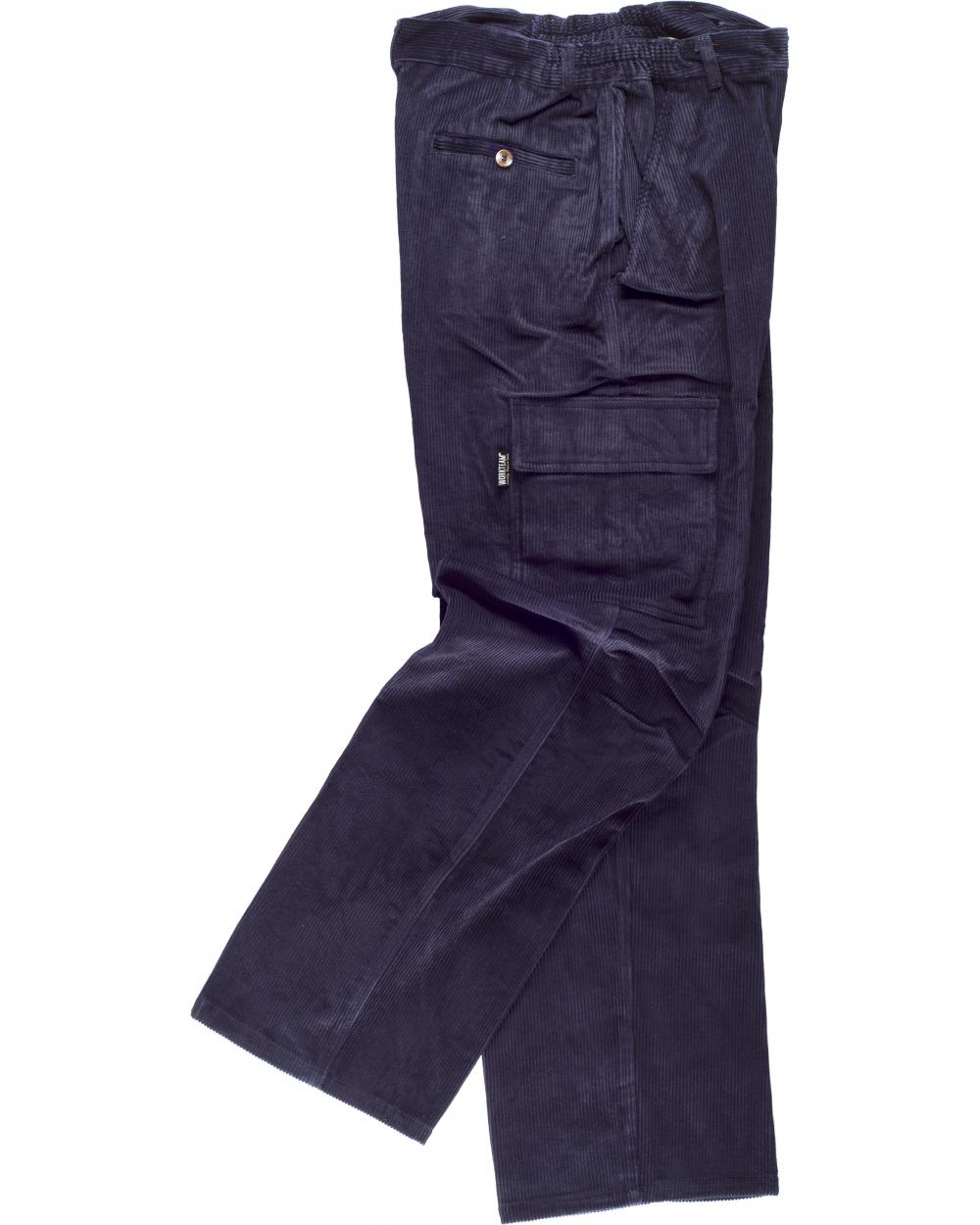 Comprar Pantalon de pana S7014 Marino workteam barato