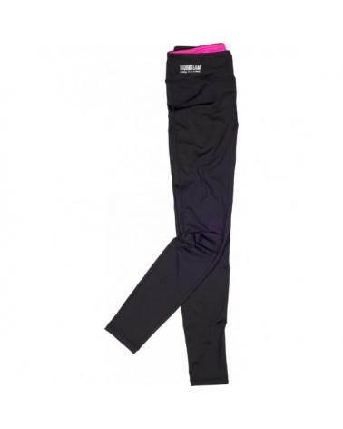 Comprar Leggin ajustados elasticos S7501 Negro+Rosa Fluor workteam delante